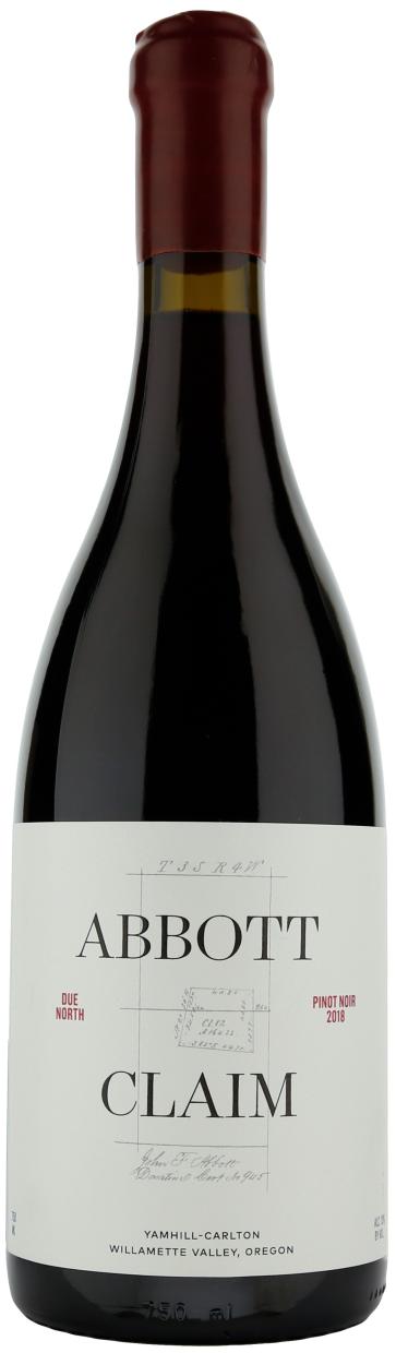 Abbott Claim Due North Pinot Noir Yamhill - Carlton Oregon 2018