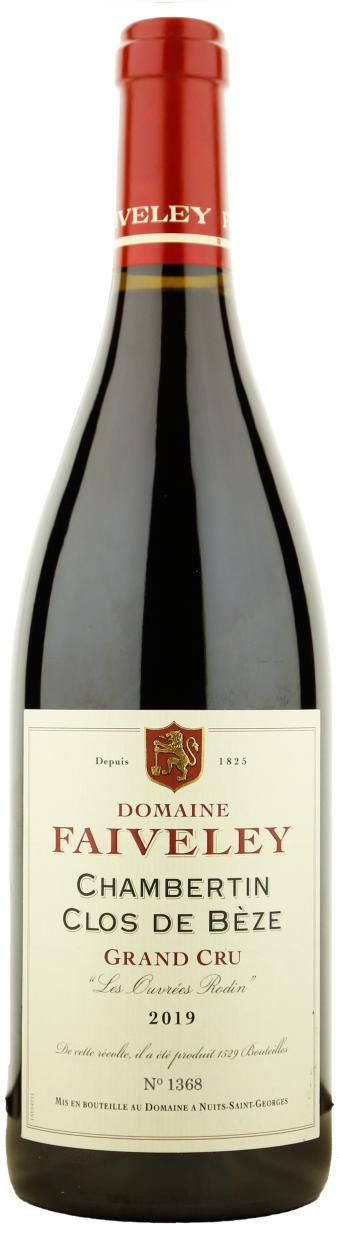 Faiveley Chambertin Clos de Beze Grand Cru Les Ouvrees Rodin 2019