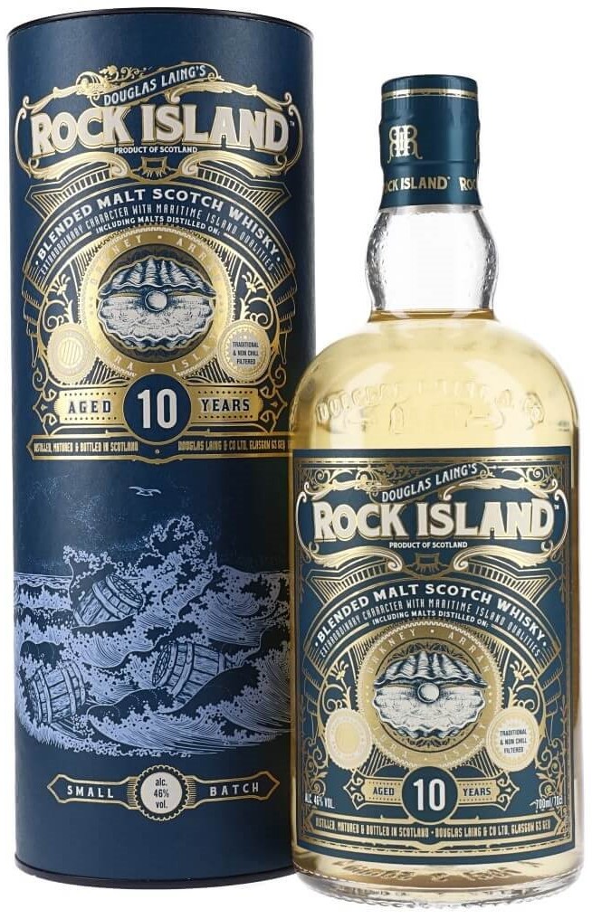 Viskis Rock Island Blended Malt Škotiškas 10YO 0,7 L