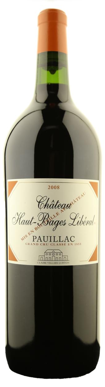 Château Haut-Bages  Libéral 5eme Grand Cru Classé Puillac AOC 2008 1,5L 