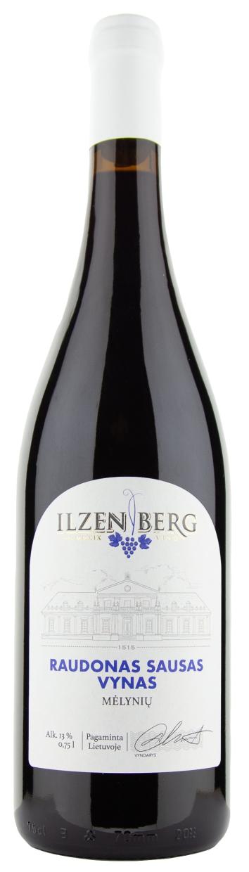 Ilzenbergo dvaro raudonasis sausas mėlynių vynas