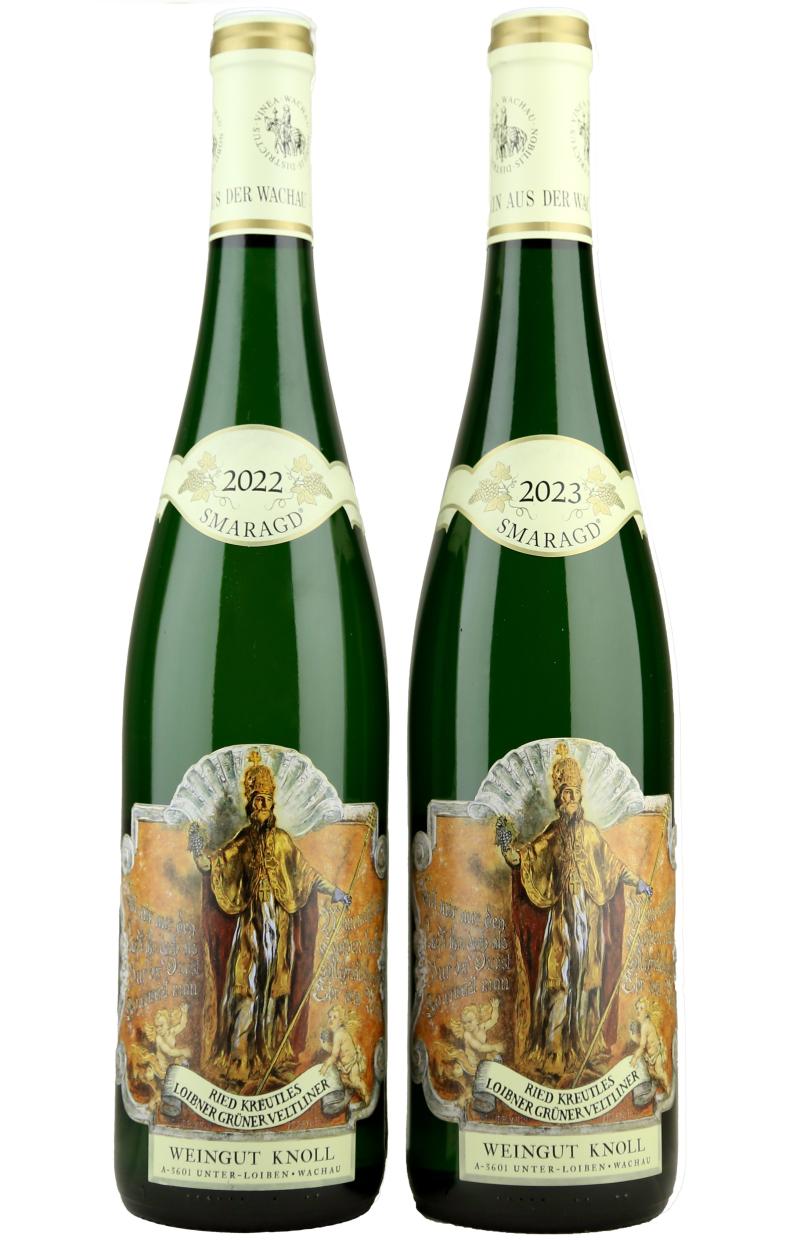 Weingut Knoll Gruner Veltliner Ried Kreutles Smaragd  dviejų derlių rinkinys (2022/2023)