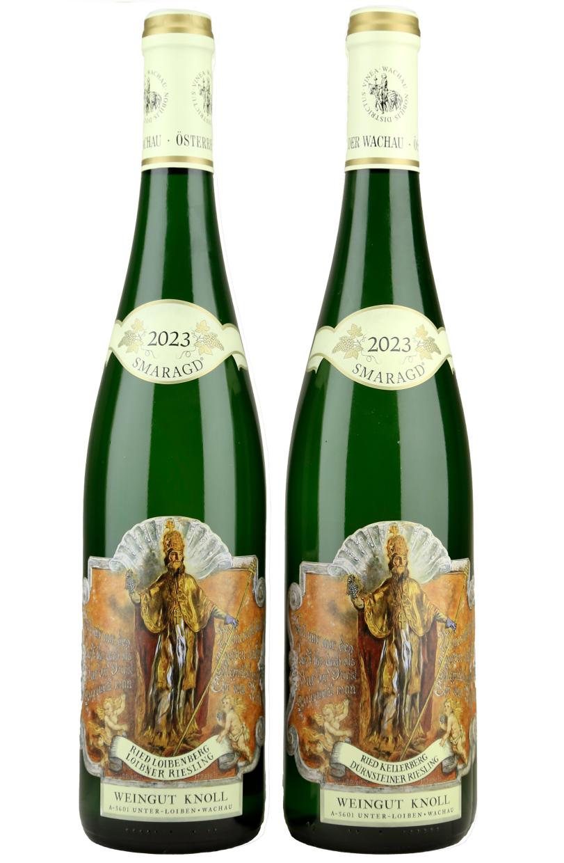 Knoll Riesling Smaragd iš Kellerberg ir Loibenberg vynuogynų (2023 m.)