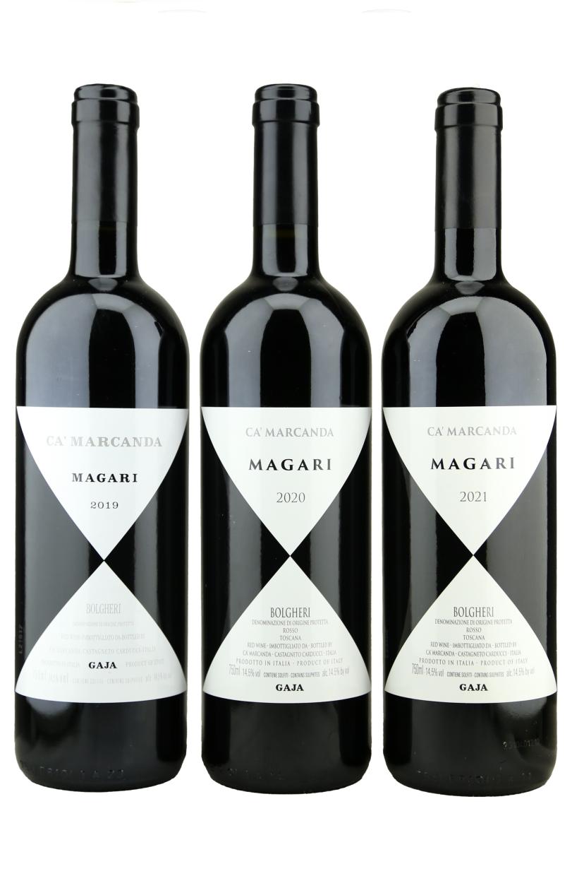 Gaja Ca'marcanda Magari Bolgheri rinkinys (2019, 2020, 2021 m.)