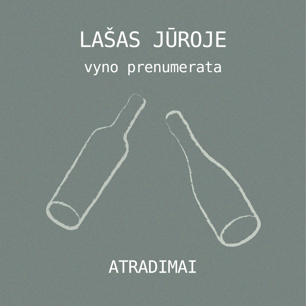 Trijų mėnesių vyno atradimų prenumerata „Lašas jūroje“ 