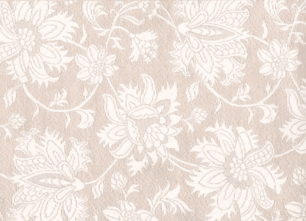 Tissus Toselli Jacquard tablecloth ORIENT ecru round 230 Ø cm