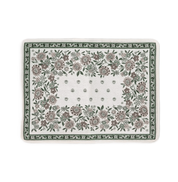 Tissus Toselli Jacquard padėkliukai ALPILLES sauge 50 x 37 cm 2 vnt