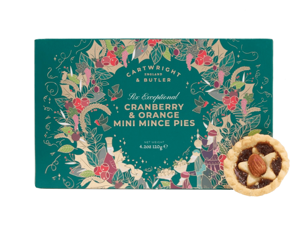 Cartwright&Butler Cranberry & Orange Mini Mince Pies 120 g