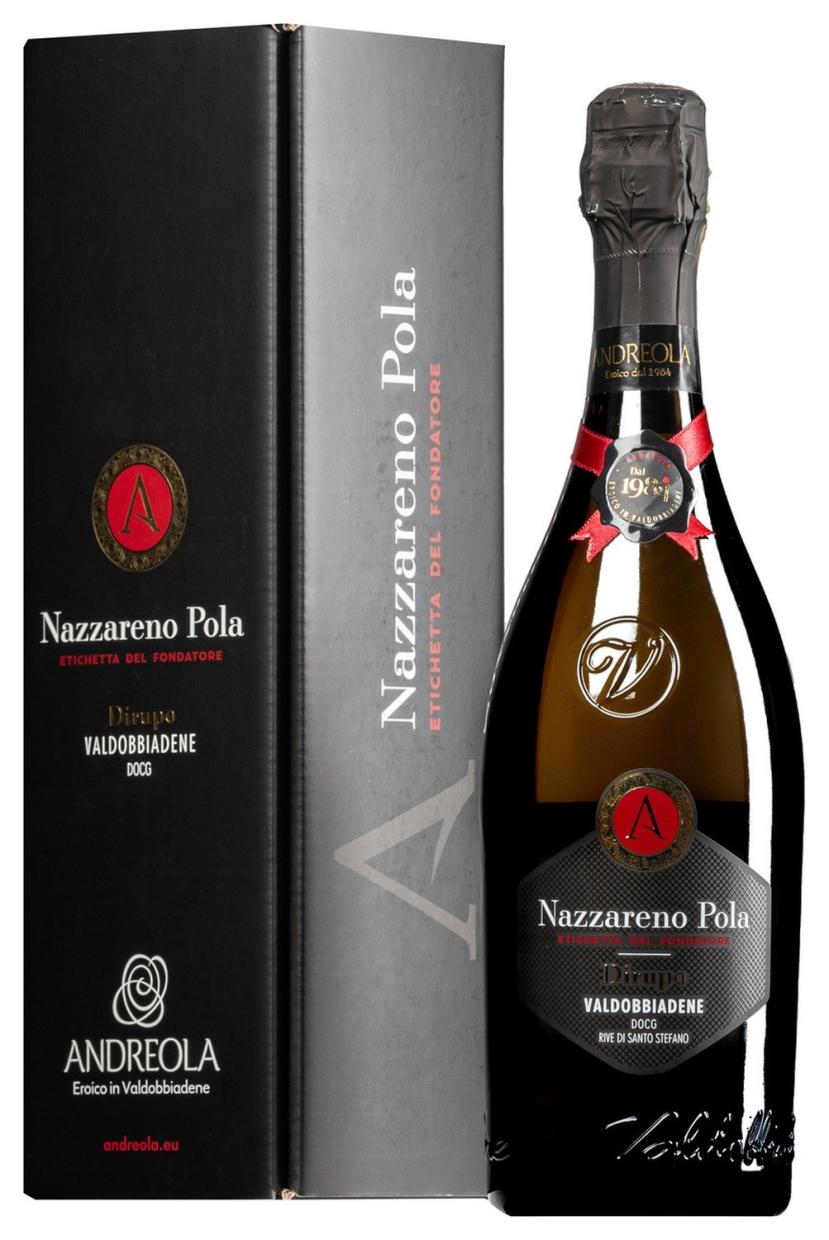 Andreola Nazzareno Pola Etichetta del Fondatore Dirupo Valdobbiadene Superiore Rive di Santo Stefano Extra Dry  