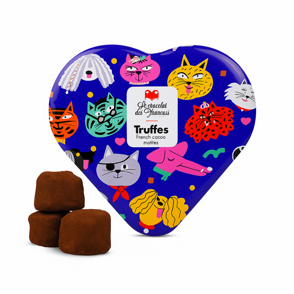 Le Chocolat des Français šokoladiniai triufeliai „Širdelė“ 43,5 g