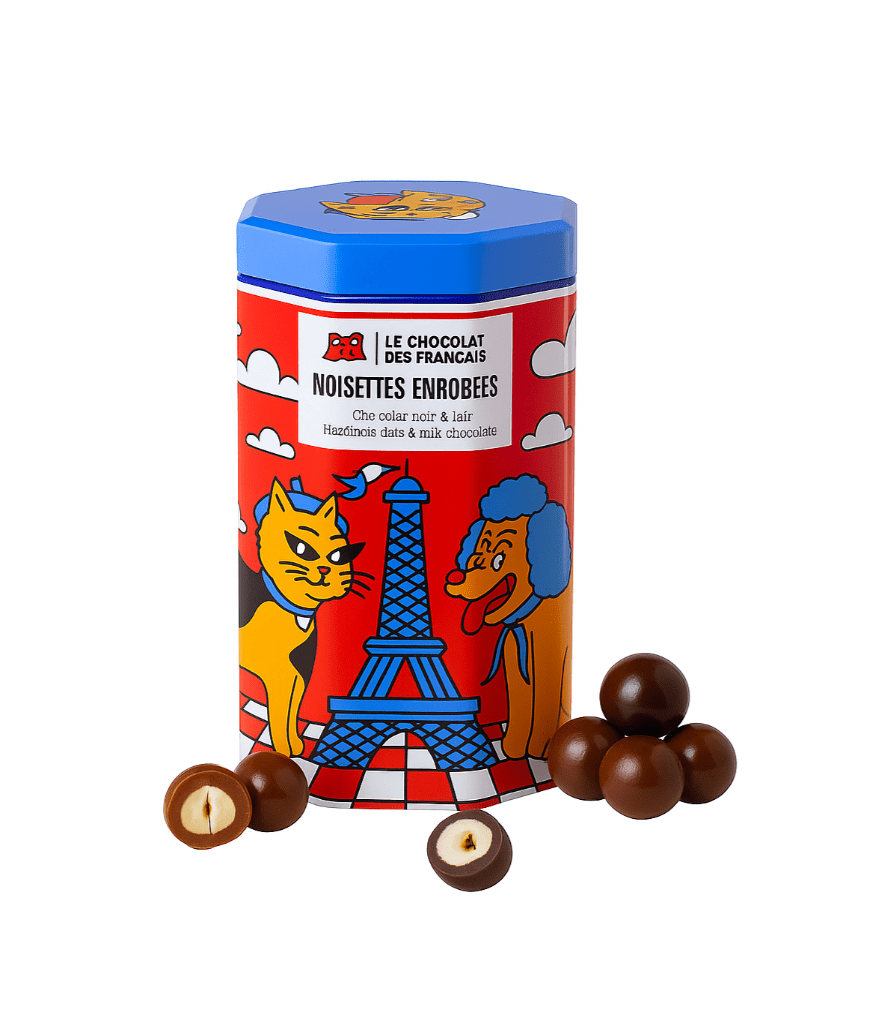 Le Chocolat des Français lazdynų riešutai šokolade 125 g