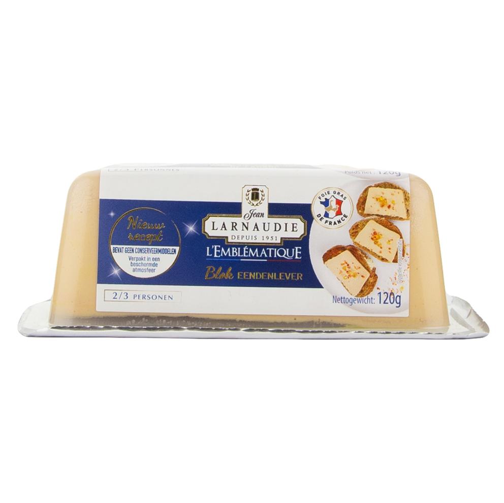 Larnaudie Anties kepenėlių paštetas 120 gr Bloc de Foie Gras De Canard Barquette
