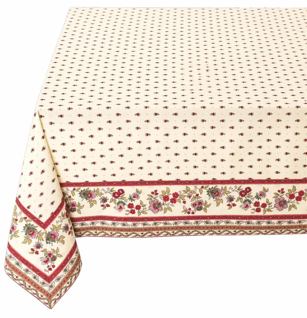 Tissus Toselli Tablecloth AVIGNON ecru 150 x 250 cm