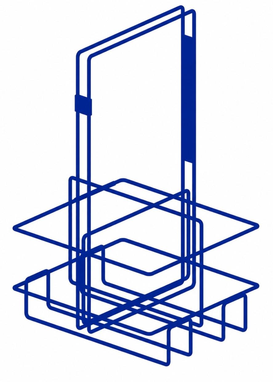 MWD Blue Wine Basket for 4 Bottles “4ER”