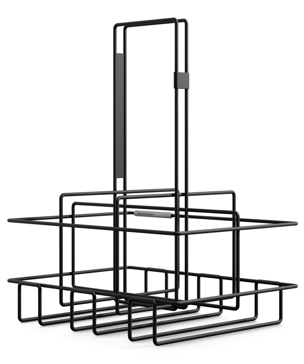 MWD Black Wine Basket for 6 Bottles 