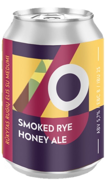 Sakiškių alus Smoked Rye Honey Ale 0.33 L