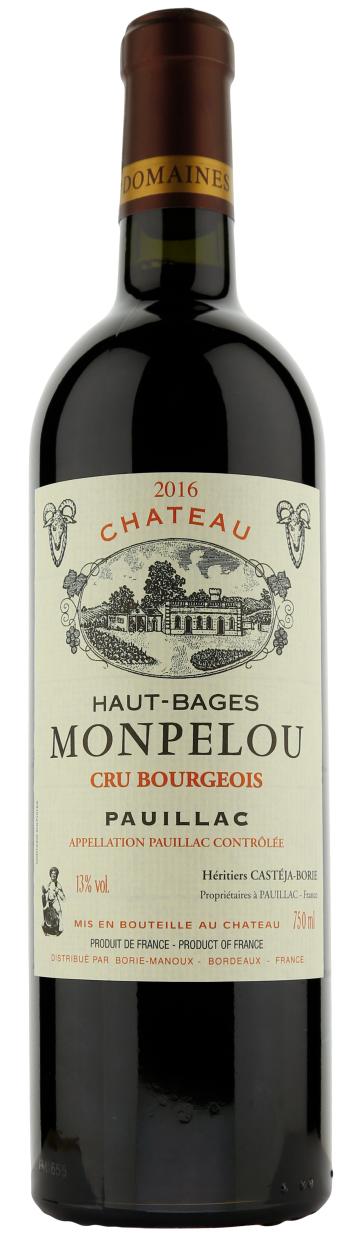 Chateau Haut-Bages Monpelou Pauillac Cru Bourgeois 2016