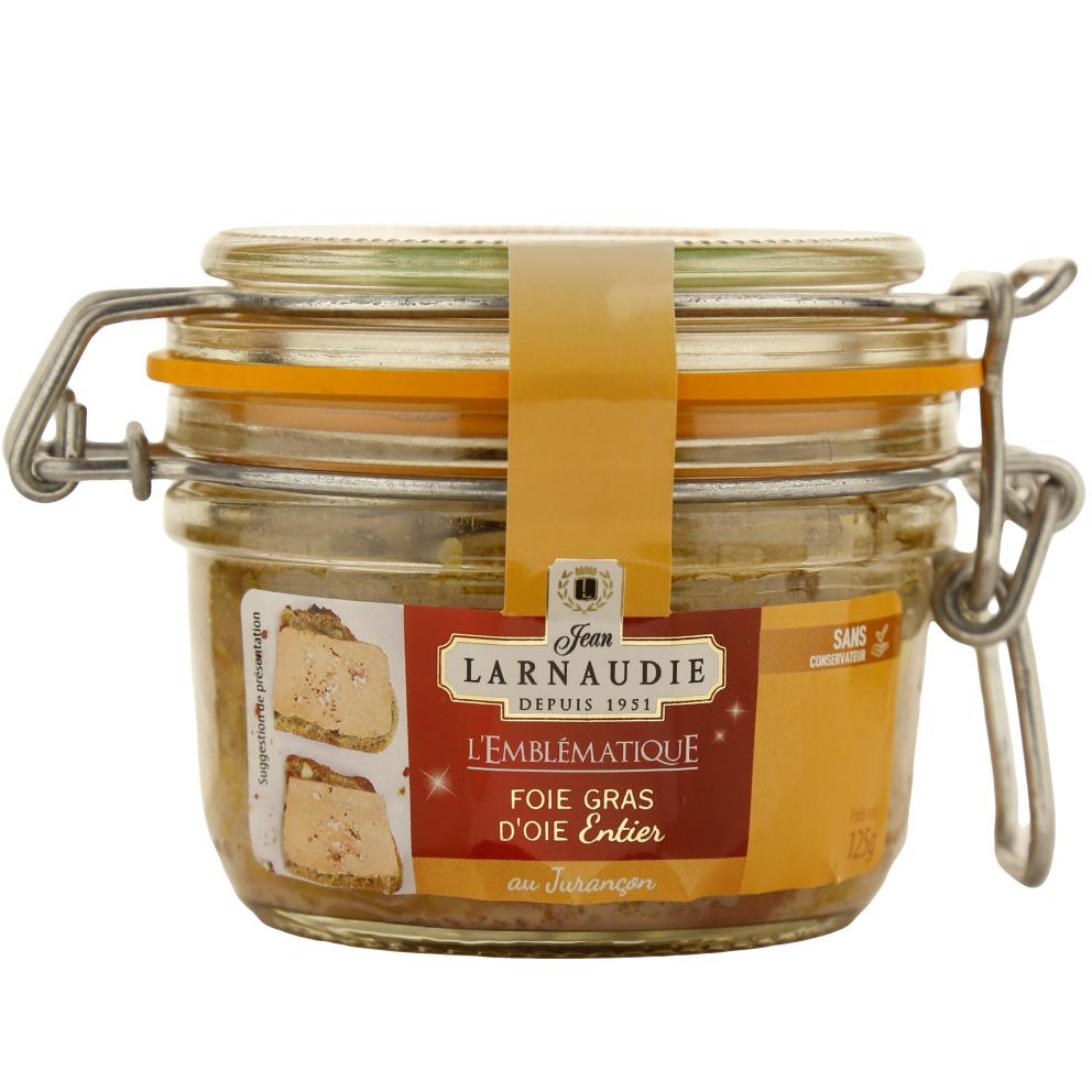 Larnaudie žąsies kepenėlės foie gras su Jurançon vynu 125 g