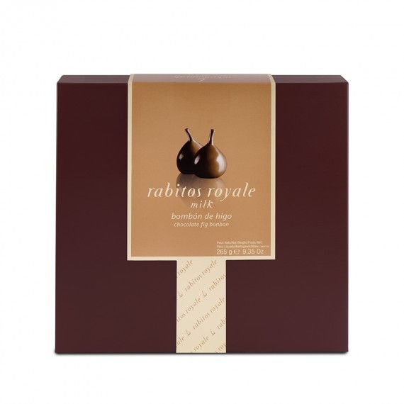 Rabitos Royale figs covered in milk chocolate 15 units in the box 265 g