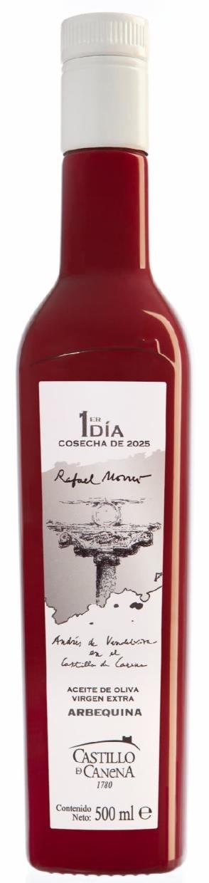 Castillo de Canena ypač tyras Arbequina alyvuogių aliejus „First Day of Harvest“ 0,5 L