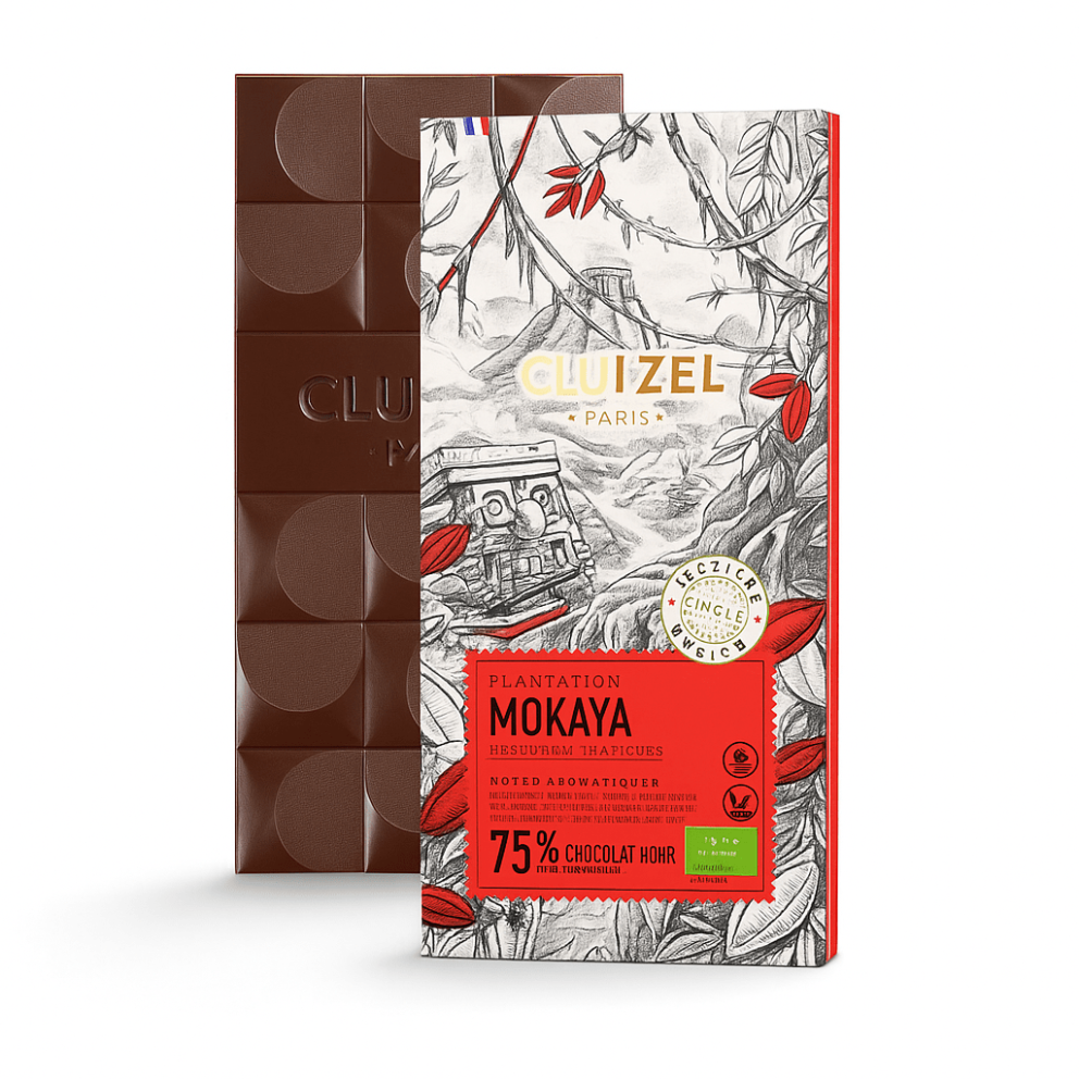 Michel Cluizel šokoladas Mokaya Noir BIO 75 % 70 g
