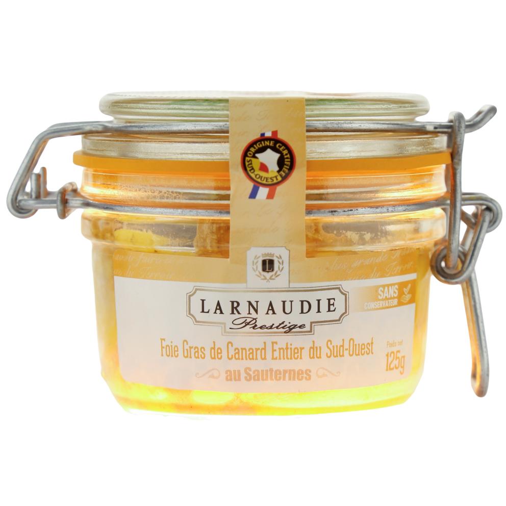 Larnaudie ančių kepenėlių foie gras su Soterno vynu 125 g