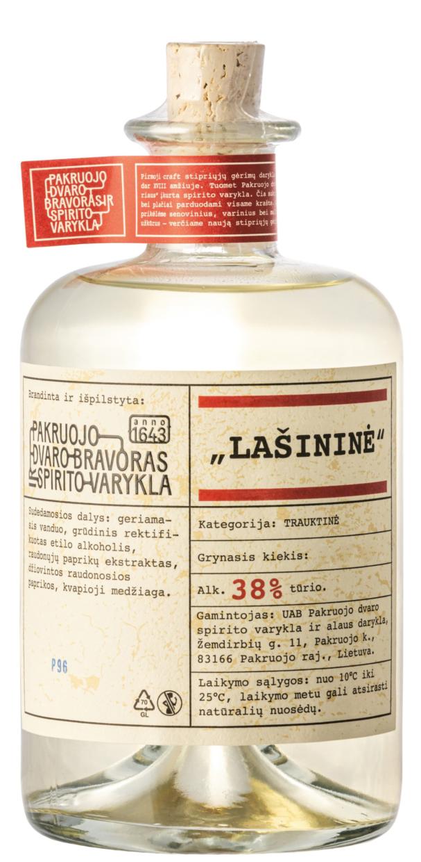 Pakruojo dvaro spirito varyklos trauktinė „Lašininė“ 0,5 L