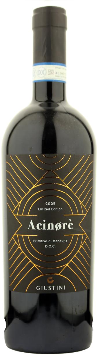 Tenuta Giustini Acinørè Limited Edition Primitivo Manduria DOC 2022