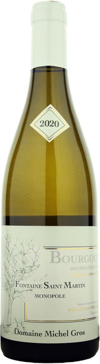 Michel Gros Bourgogne Hautes-Côtes Nuits Fontaine St Martin Blanc 2020 