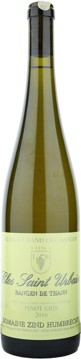 Zind Humbrecht Pinot Gris Rangen de Thann Clos Saint Urbain Grand Cru Alsace AOC 2016 