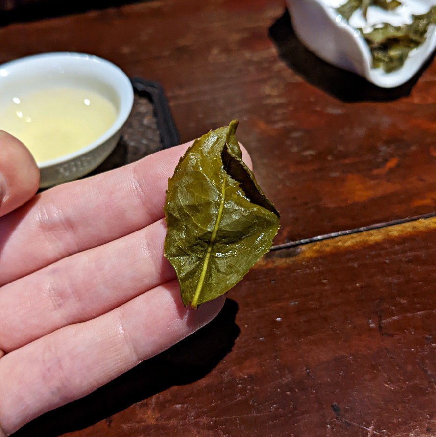 Išsiskleidę arbatos lapeliai