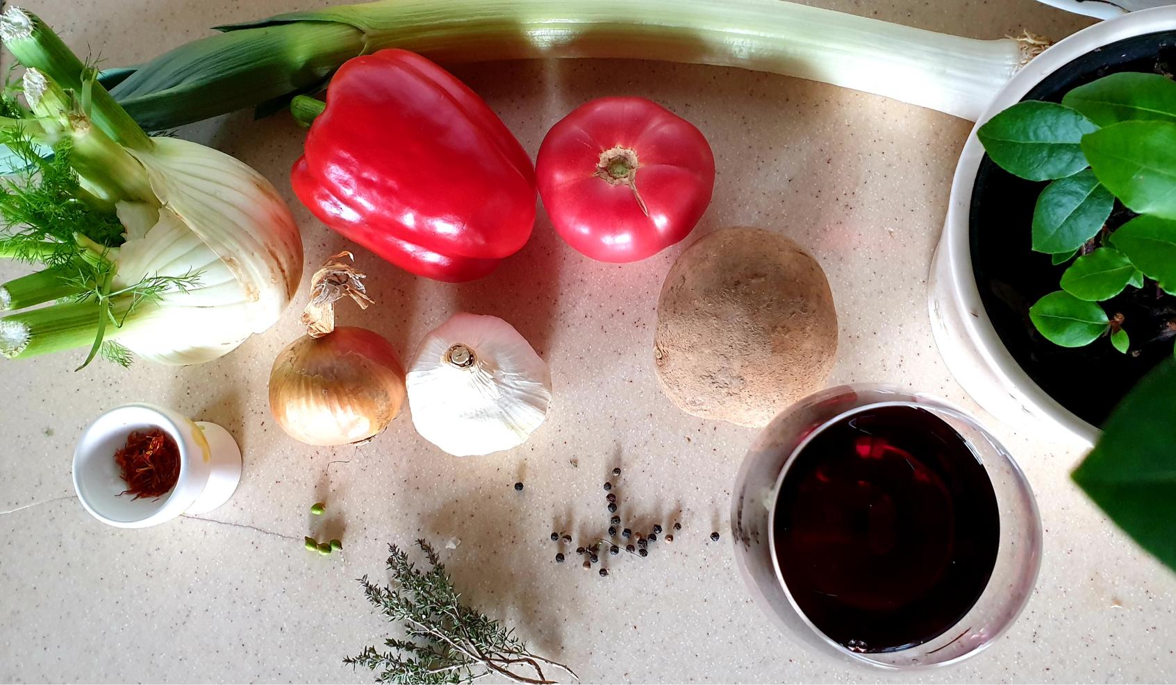 Daržovės Marselio žuvienei