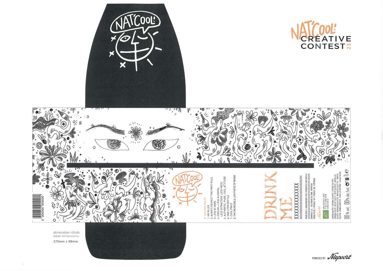 Dianos Turauskaitės Niepoort Nat'Cool etiketė
