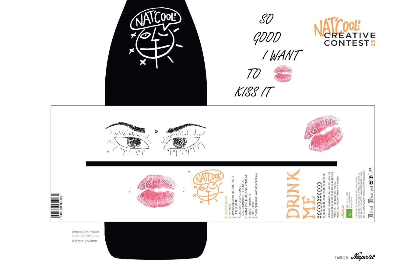 Emilės Ulcickaitės Niepoort Nat'Cool etiketė