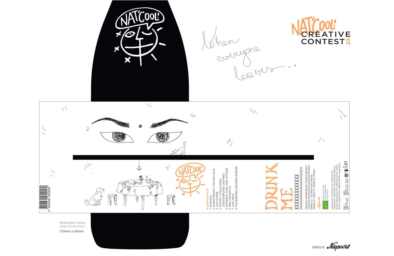 Emilės Ulcickaitės Niepoort Nat'Cool etiketė
