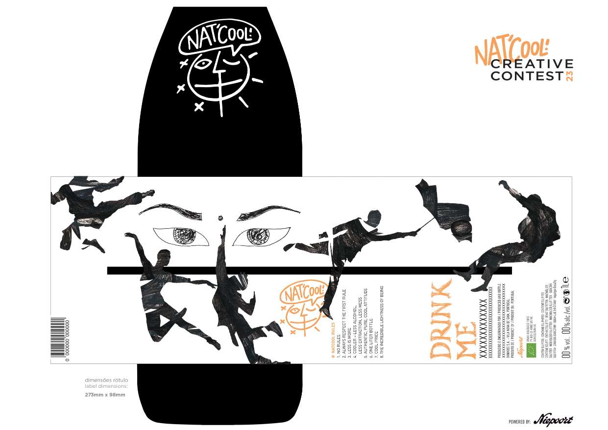 Evaldo Bubino Niepoort Nat'Cool laimėtojo etiketė
