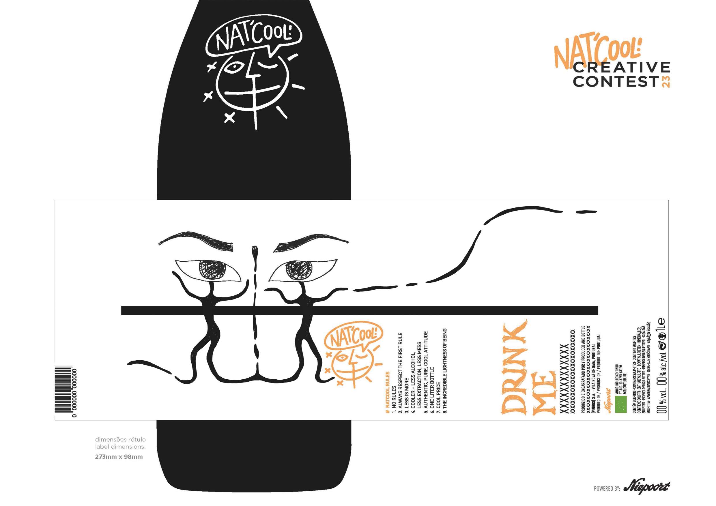 Evelinos Kiupelytės Niepoort Nat'Cool etiketė