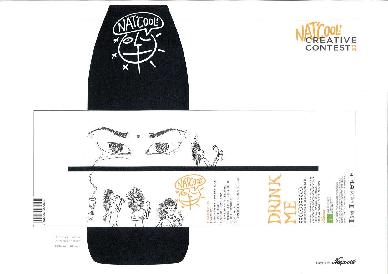 Irūnos Morkevičiūtės Niepoort Nat'Cool etiketė