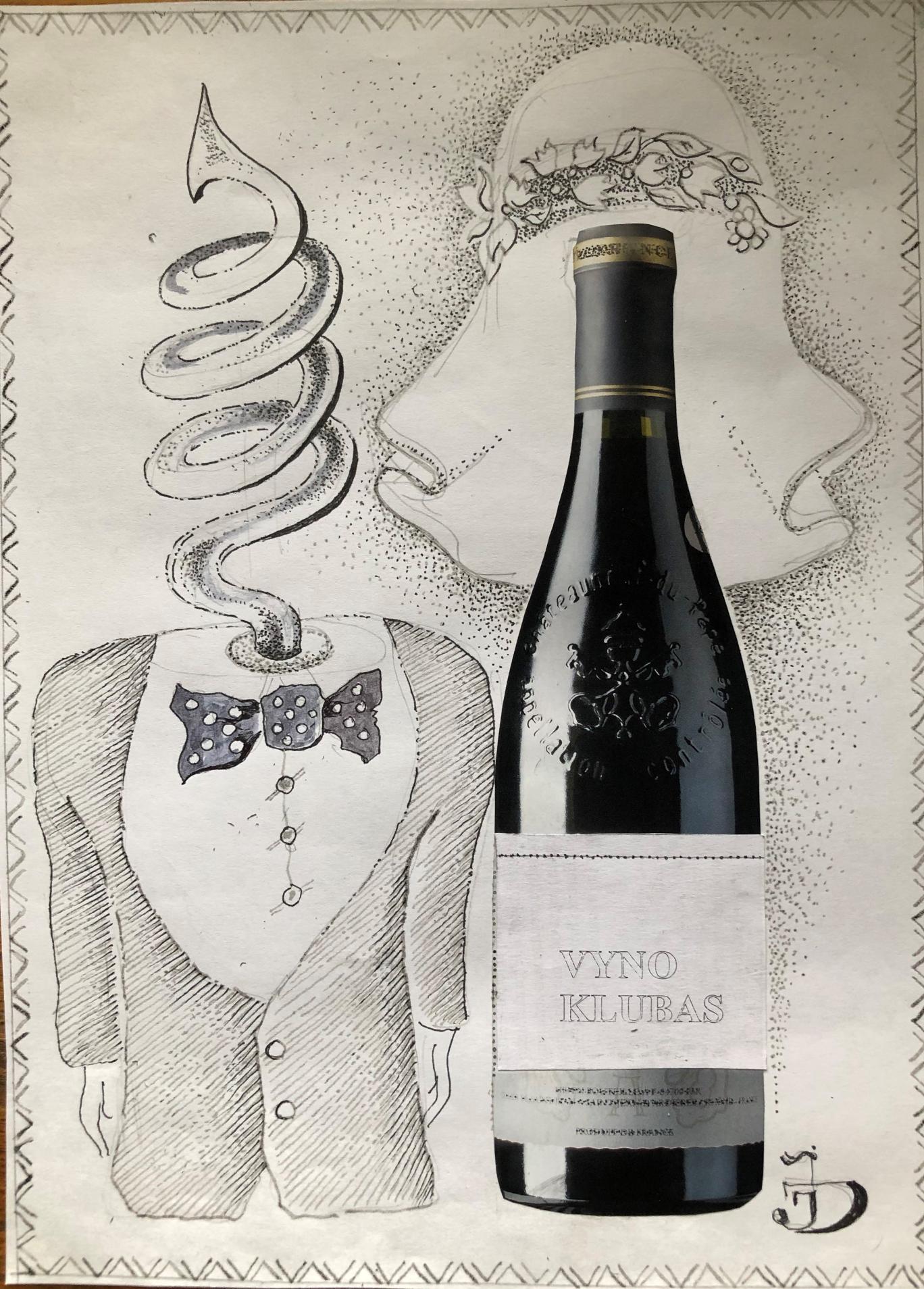 Jurijus Dobrovolskis Vyno klubo karikatūrų konkursas 2021 COVID