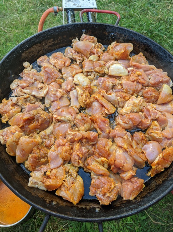 Kepta vi&scaron;tiena paeljai