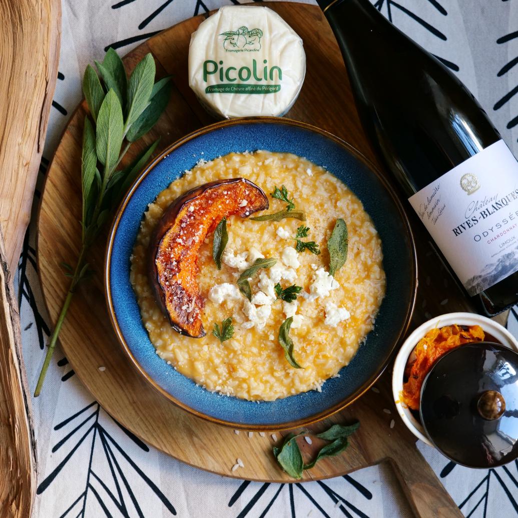 Moliūgų rizoto gaminimo procesas