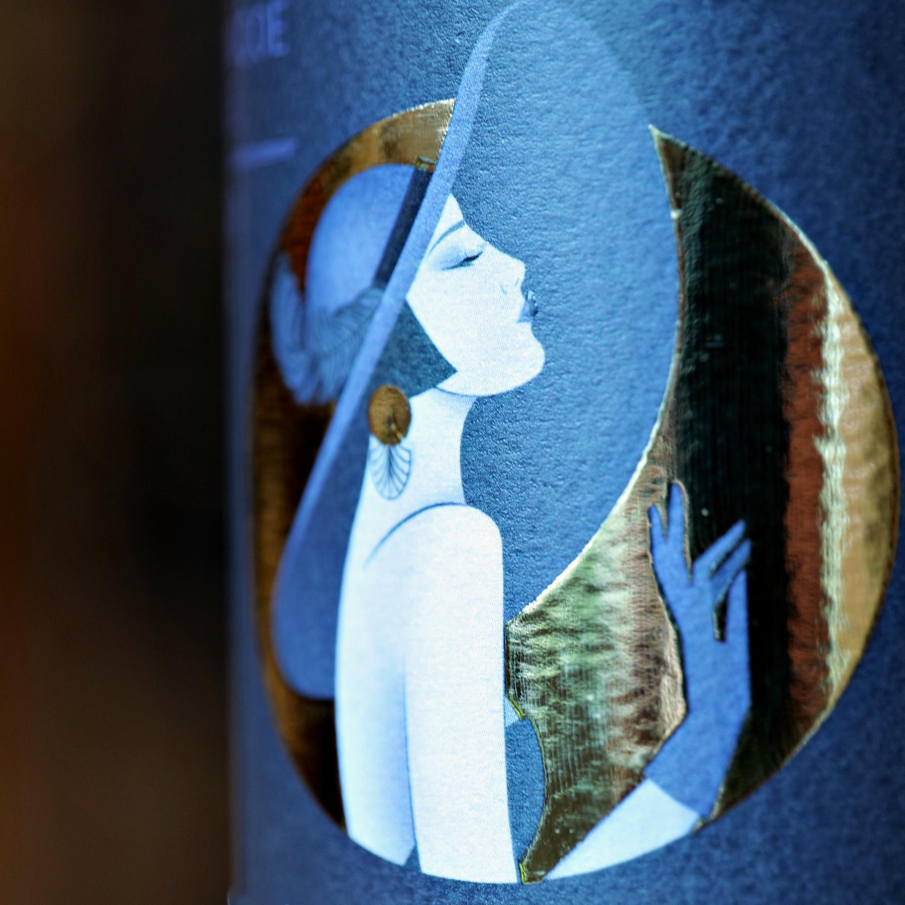 Liutauro Čepracko alaus etiketės Art Deco stiliaus detalės