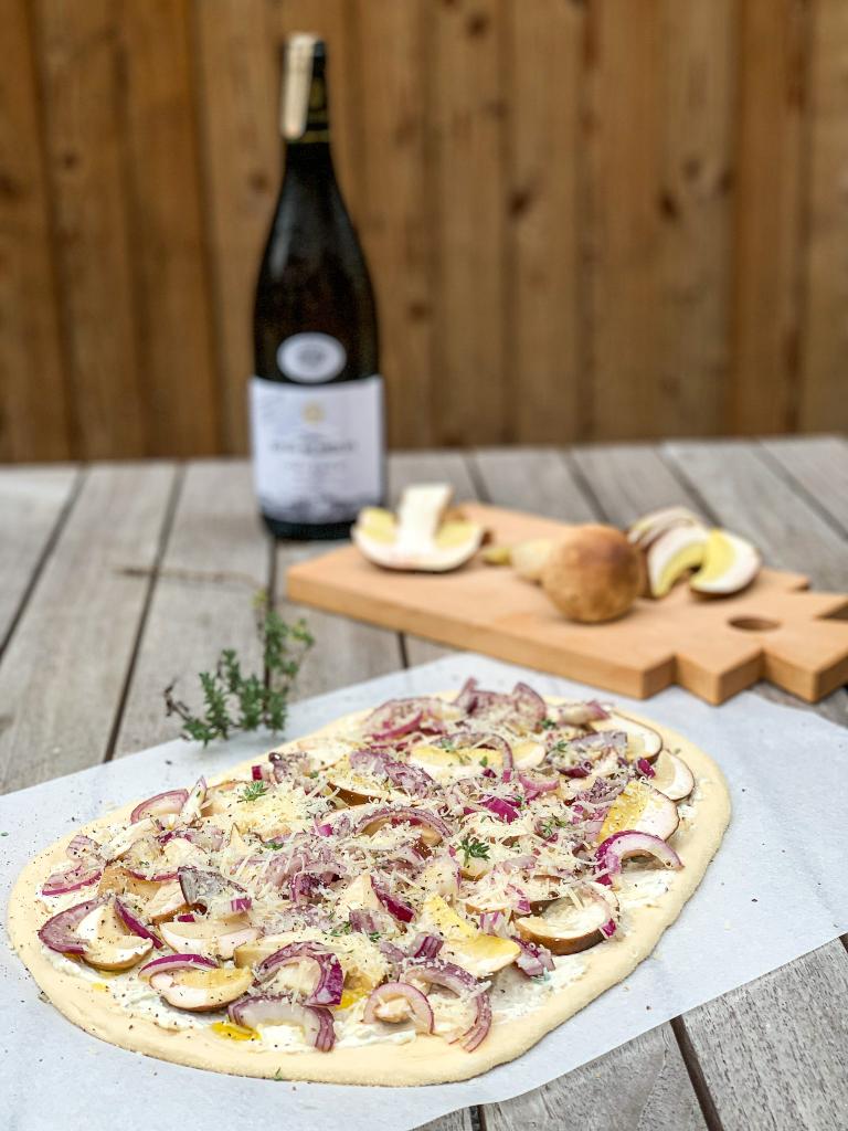 Kepta baravykų pica orkaitėje