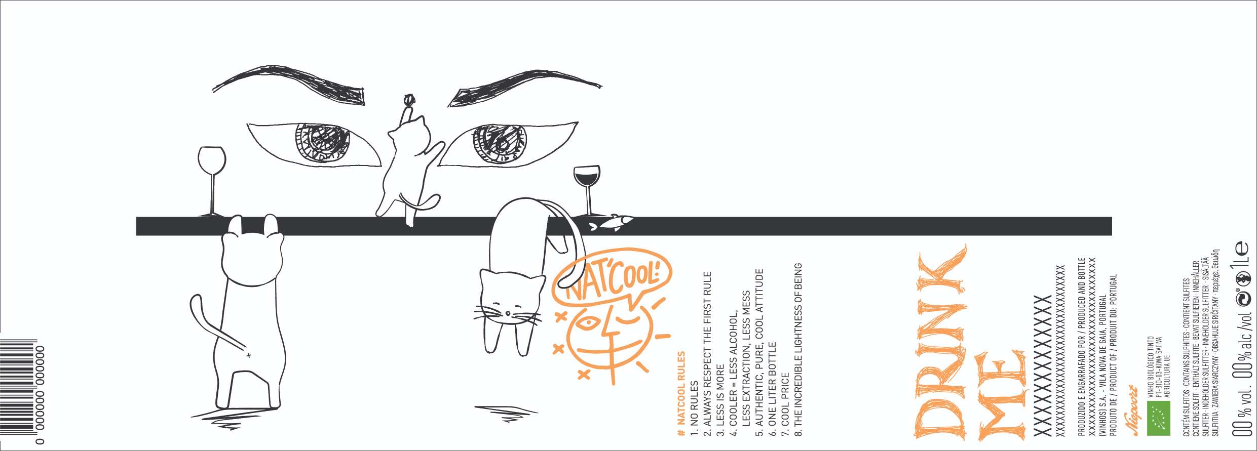 Rūtos Petrošiūtės Niepoort Nat'Cool etiketė