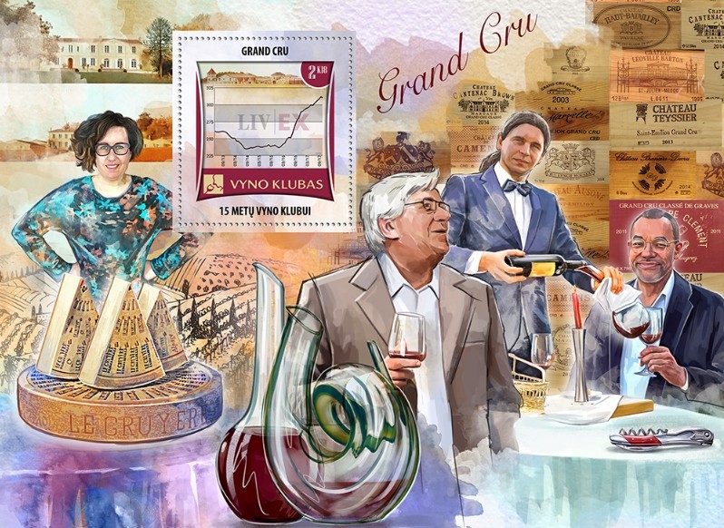 Vyno klubo pašto ženklas